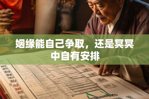 姻缘能自己争取，还是冥冥中自有安排