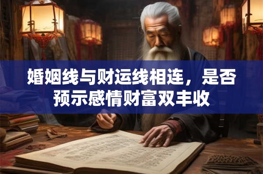 婚姻线与财运线相连，是否预示感情财富双丰收