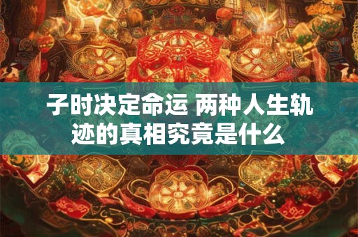 子时决定命运 两种人生轨迹的真相究竟是什么