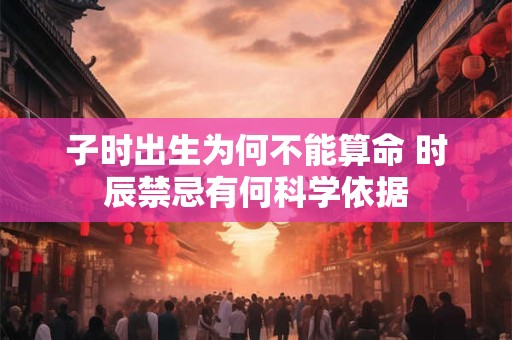 子时出生为何不能算命 时辰禁忌有何科学依据