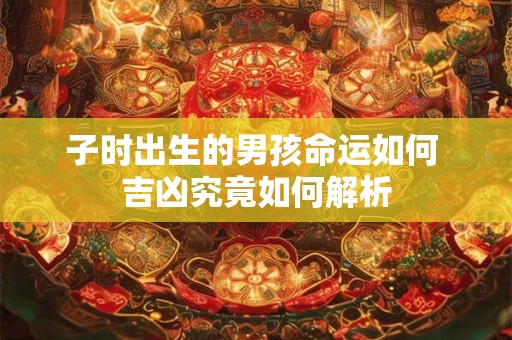子时出生的男孩命运如何 女孩又有何不同