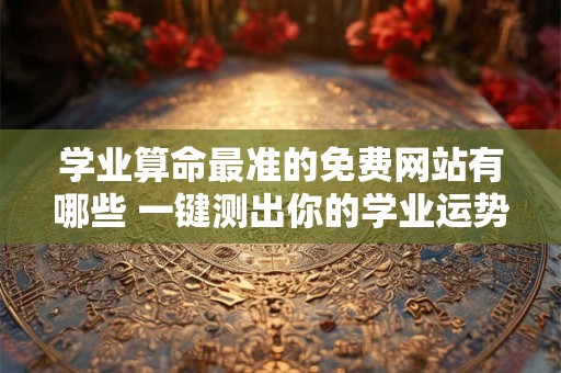 学业算命最准的免费网站有哪些 一键测出你的学业运势