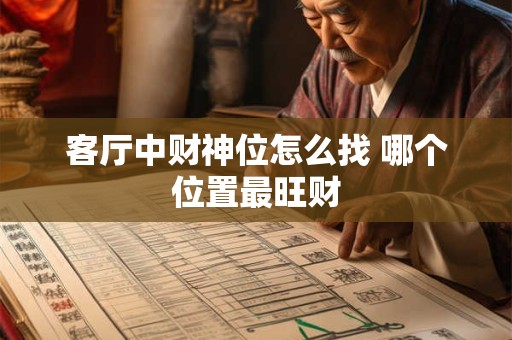 客厅中财神位怎么找 哪个位置最旺财