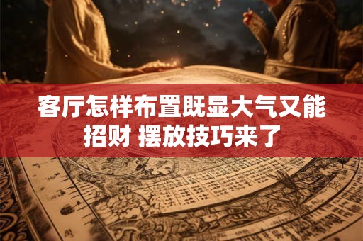 客厅怎样布置既显大气又能招财 摆放技巧来了