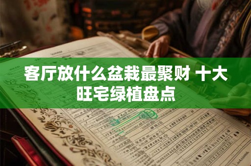 客厅放什么盆栽最聚财 十大旺宅绿植盘点