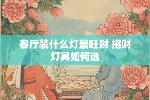 客厅装什么灯最旺财 招财灯具如何选