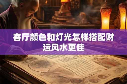 客厅颜色和灯光怎样搭配财运风水更佳