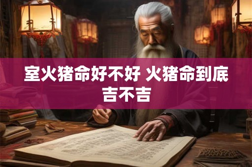 室火猪命好不好 火猪命到底吉不吉