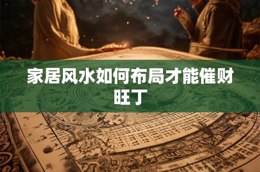 家居风水如何布局才能催财旺丁