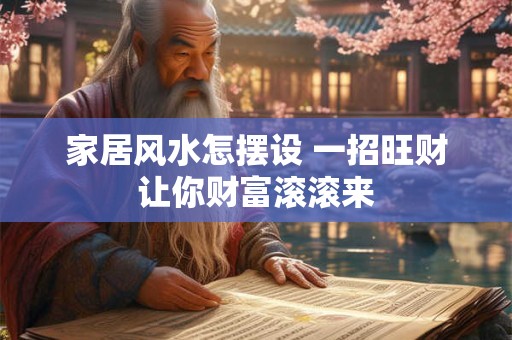 家居风水怎摆设 一招旺财让你财富滚滚来