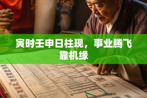寅时壬申日柱现，事业腾飞靠机缘