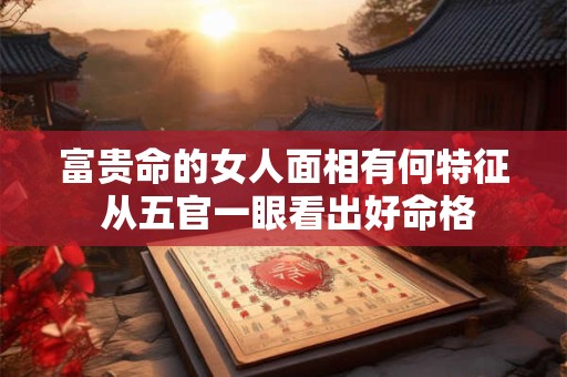富贵命的女人面相有何特征 从五官一眼看出好命格