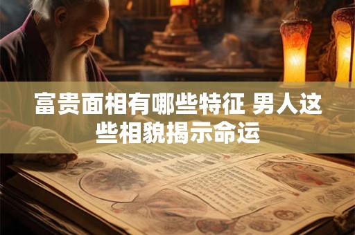 富贵面相有哪些特征 男人这些相貌揭示命运