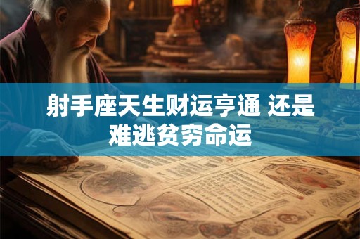 射手座天生财运亨通 还是难逃贫穷命运