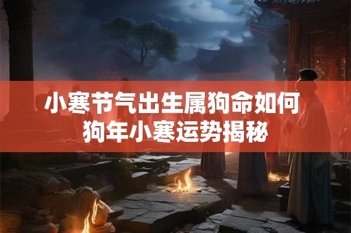 小寒节气出生属狗命如何 狗年小寒运势揭秘