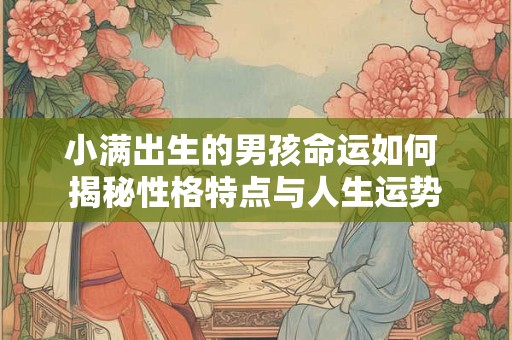 小满出生的男孩命运如何 揭秘性格特点与人生运势