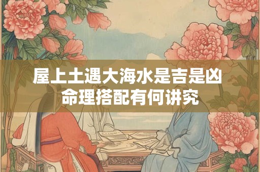 屋上土遇大海水是吉是凶 命理搭配有何讲究