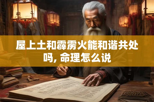 屋上土和霹雳火能和谐共处吗, 命理怎么说