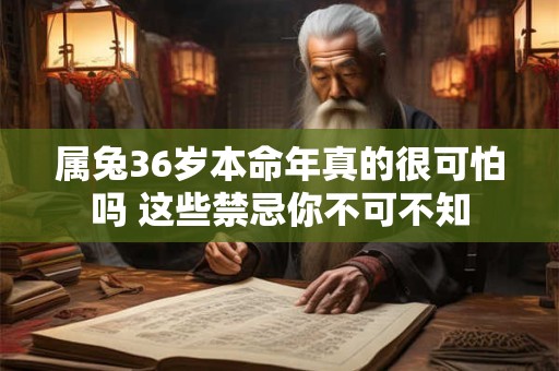 属兔36岁本命年真的很可怕吗 这些禁忌你不可不知