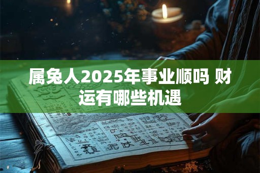 属兔人2025年事业顺吗 财运有哪些机遇