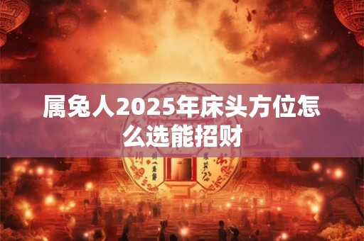 属兔人2025年床头方位怎么选能招财