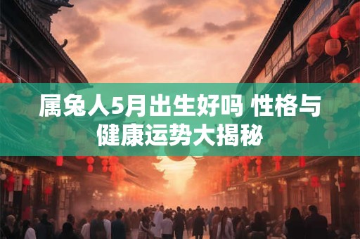 属兔人5月出生好吗 性格与健康运势大揭秘