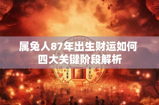 属兔人87年出生财运如何 四大关键阶段解析