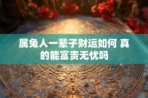 属兔人不同出生年份命运大揭秘：哪一年最好运