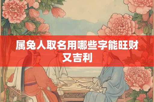 属兔人取名用哪些字能旺财又吉利