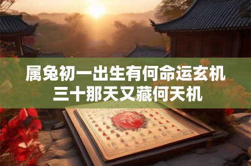 属兔初一出生有何命运玄机 三十那天又藏何天机