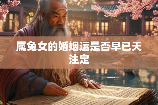 属兔女的婚姻运是否早已天注定