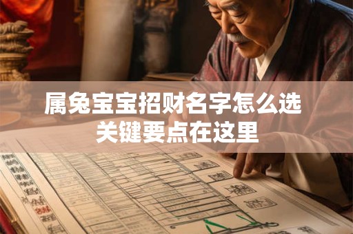 属兔宝宝招财名字怎么选 关键要点在这里