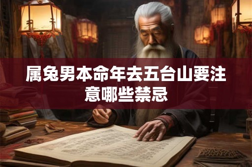 属兔男本命年去五台山要注意哪些禁忌