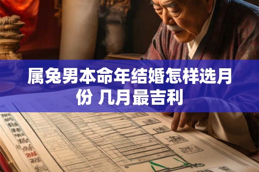 属兔男本命年结婚怎样选月份 几月最吉利