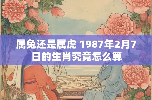 属兔还是属虎 1987年2月7日的生肖究竟怎么算
