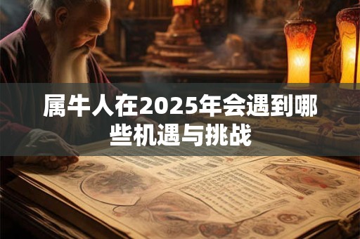 属牛人在2025年会遇到哪些机遇与挑战