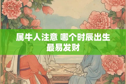 属牛人的好姻缘是天注定 哪些生肖与他们最配