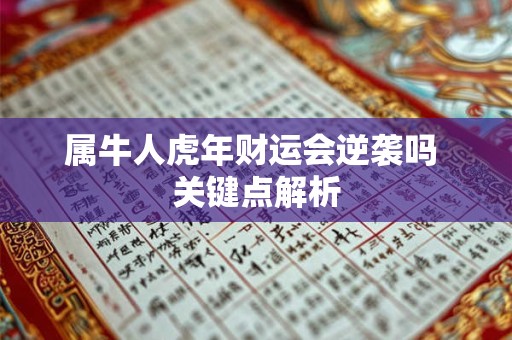 属牛人虎年财运会逆袭吗 关键点解析