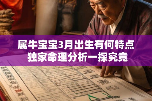 属牛宝宝3月出生有何特点 独家命理分析一探究竟