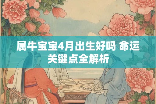 详细阅读:属牛宝宝4月出生好吗 命运关键点全解析 属牛宝宝4月出生好吗 命运关键点全解析