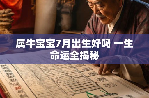 属牛宝宝7月出生好吗 一生命运全揭秘