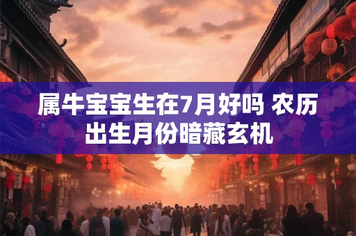 属牛宝宝生在7月好吗 农历出生月份暗藏玄机