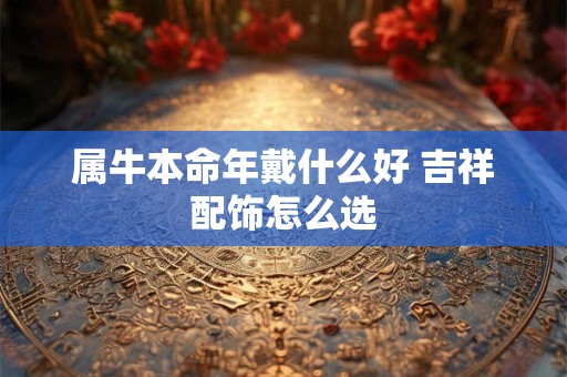 属牛本命年戴什么好 吉祥配饰怎么选
