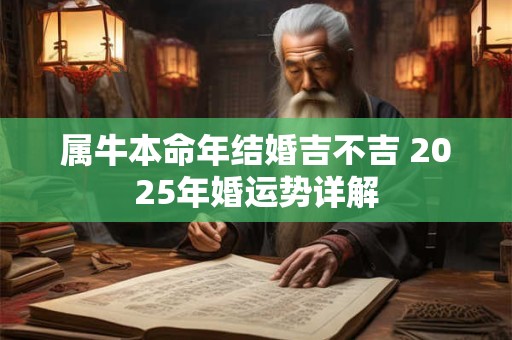 属牛本命年结婚吉不吉 2025年婚运势详解