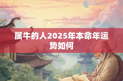 属牛的人2025年本命年运势如何