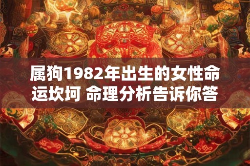 属狗1982年出生的女性命运坎坷 命理分析告诉你答案