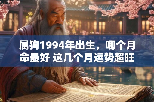 属狗1994年出生，哪个月命最好 这几个月运势超旺
