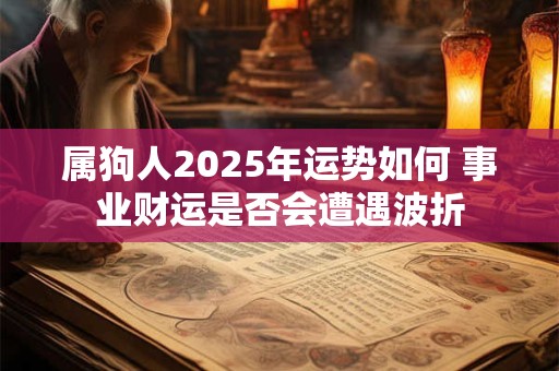 属狗人2025年运势如何 事业财运是否会遭遇波折
