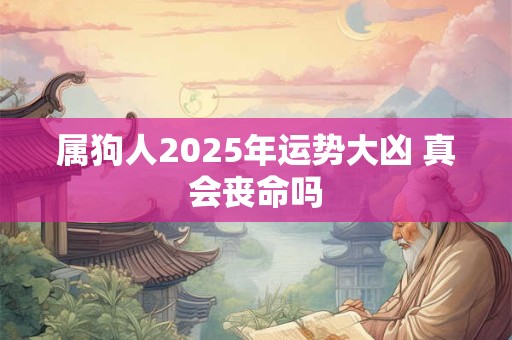属狗人2025年运势大凶 真会丧命吗
