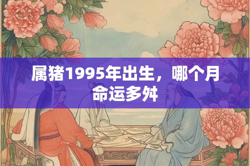 属猪1995年出生，哪个月命运多舛